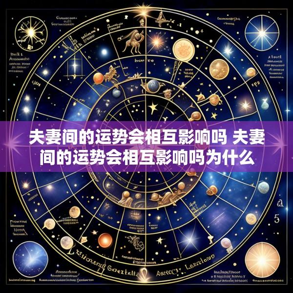 夫妻间的运势会相互影响吗 夫妻间的运势会相互影响吗为什么