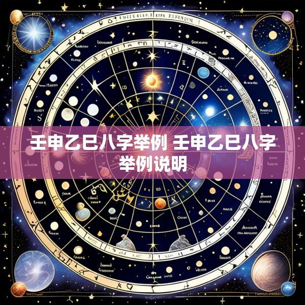 壬申乙巳八字举例 壬申乙巳八字举例说明