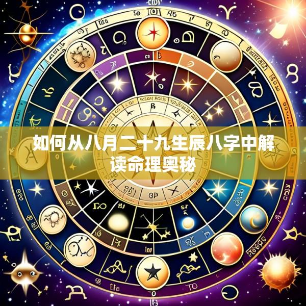 如何从八月二十九生辰八字中解读命理奥秘