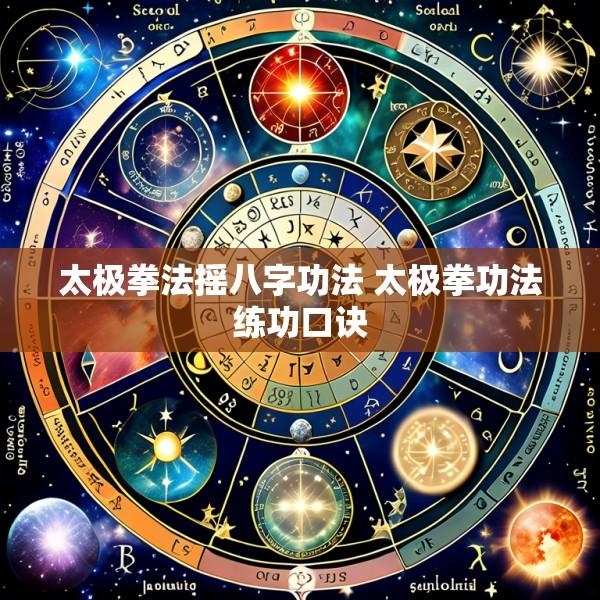 太极拳法摇八字功法 太极拳功法练功口诀