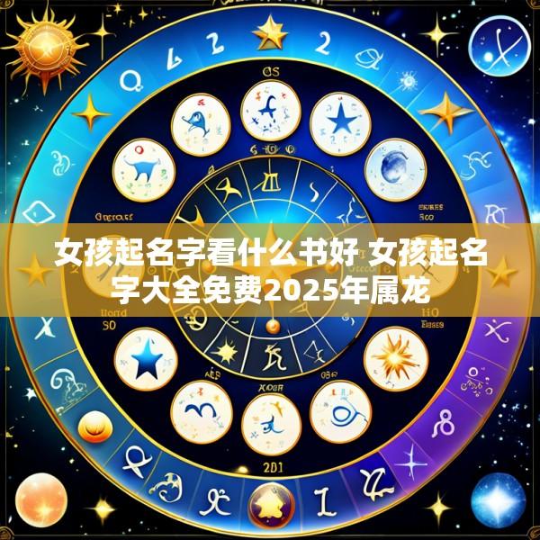 女孩起名字看什么书好 女孩起名字大全免费2025年属龙