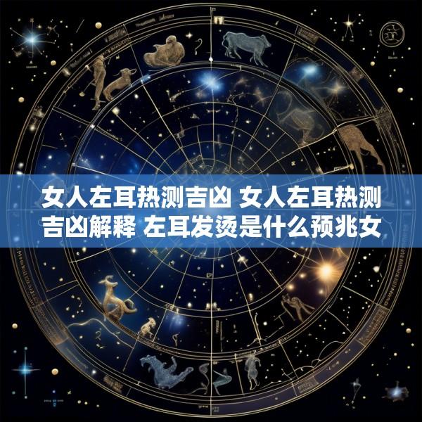 女人左耳热测吉凶 女人左耳热测吉凶解释 左耳发烫是什么预兆女