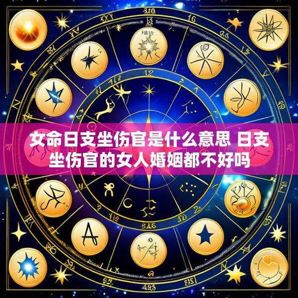 女命日支坐伤官是什么意思 日支坐伤官的女人婚姻都不好吗