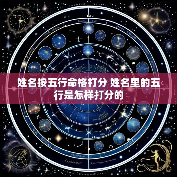 姓名按五行命格打分 姓名里的五行是怎样打分的
