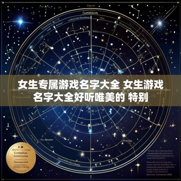 女生专属游戏名字大全 女生游戏名字大全好听唯美的 特别