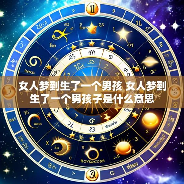 女人梦到生了一个男孩 女人梦到生了一个男孩子是什么意思