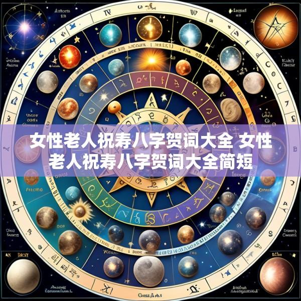 女性老人祝寿八字贺词大全 女性老人祝寿八字贺词大全简短