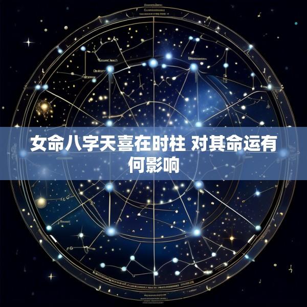 女命八字天喜在时柱 对其命运有何影响