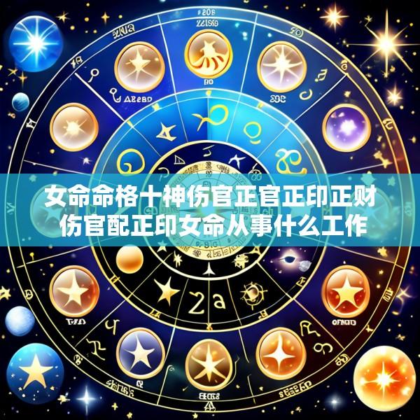 女命命格十神伤官正官正印正财 伤官配正印女命从事什么工作