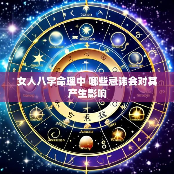 女人八字命理中 哪些忌讳会对其产生影响