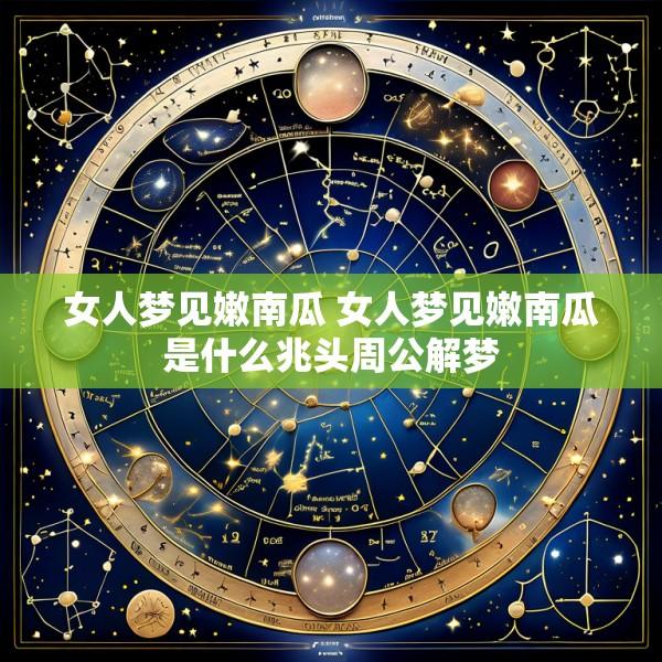 女人梦见嫩南瓜 女人梦见嫩南瓜是什么兆头周公解梦