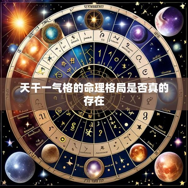 天干一气格的命理格局是否真的存在