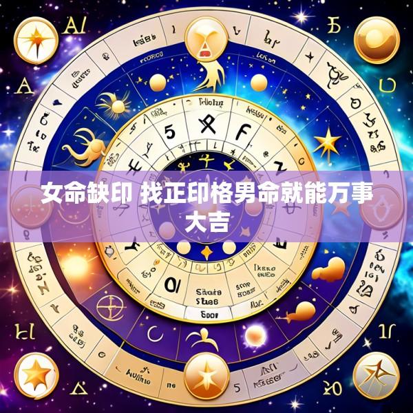 女命缺印 找正印格男命就能万事大吉