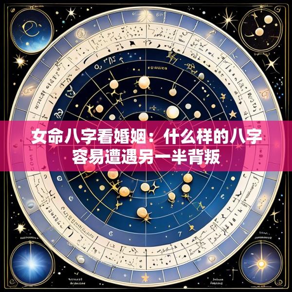 女命八字看婚姻：什么样的八字容易遭遇另一半背叛