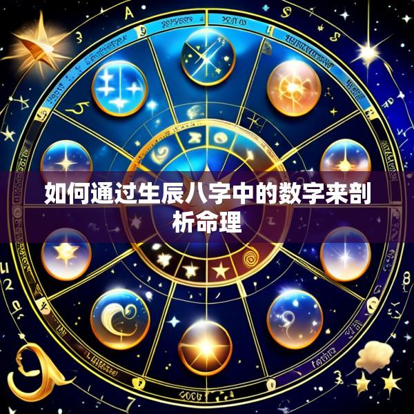 如何通过生辰八字中的数字来剖析命理