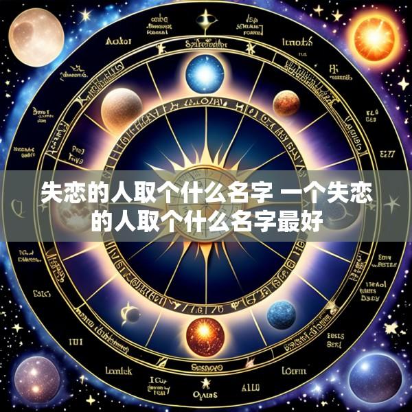 失恋的人取个什么名字 一个失恋的人取个什么名字最好