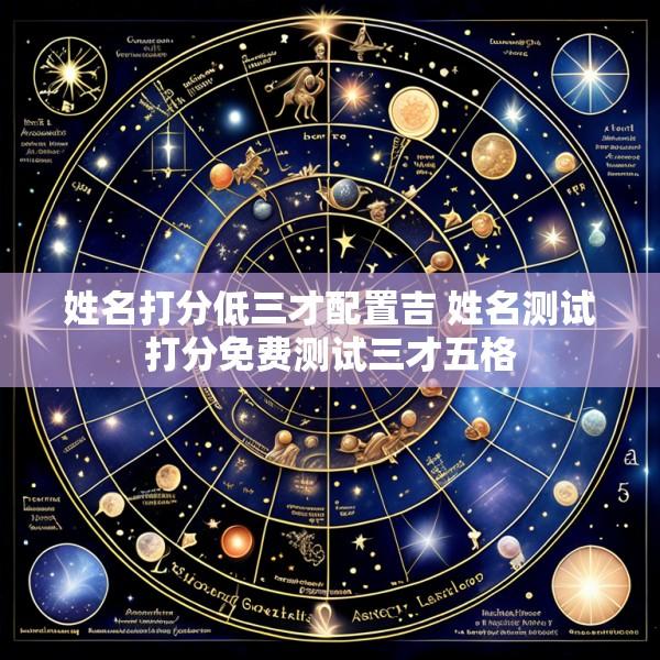 姓名打分低三才配置吉 姓名测试打分免费测试三才五格