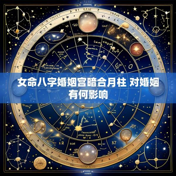 女命八字婚姻宫暗合月柱 对婚姻有何影响