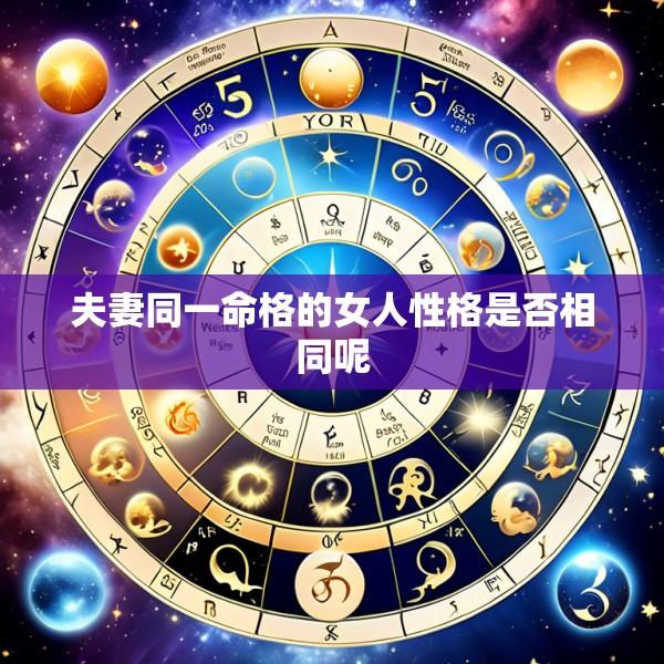 夫妻同一命格的女人性格是否相同呢
