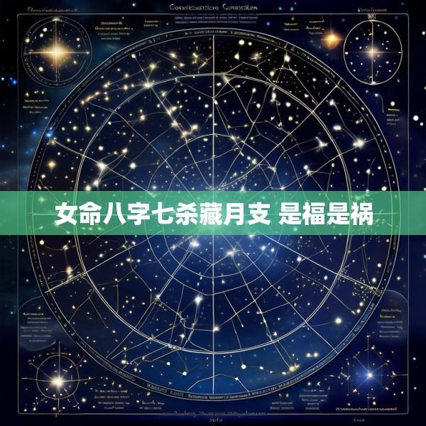女命八字七杀藏月支 是福是祸
