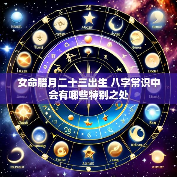 女命腊月二十三出生 八字常识中会有哪些特别之处