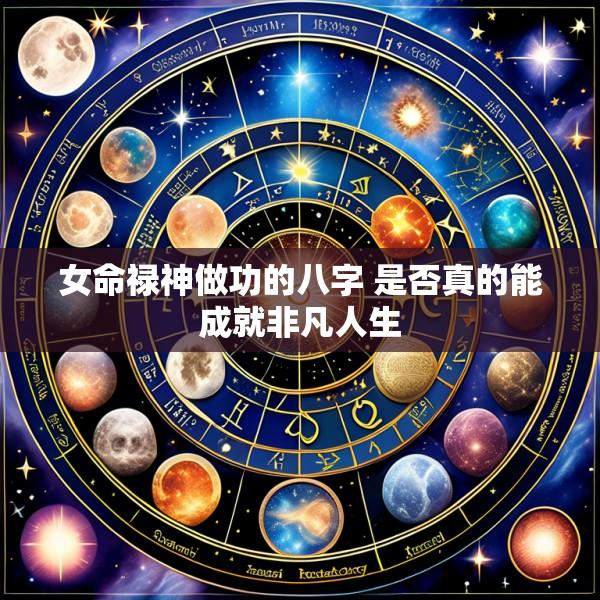 女命禄神做功的八字 是否真的能成就非凡人生