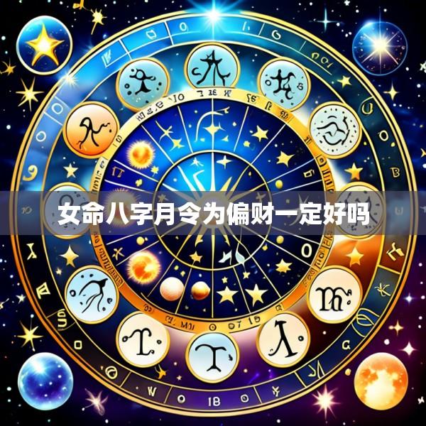 女命八字月令为偏财一定好吗