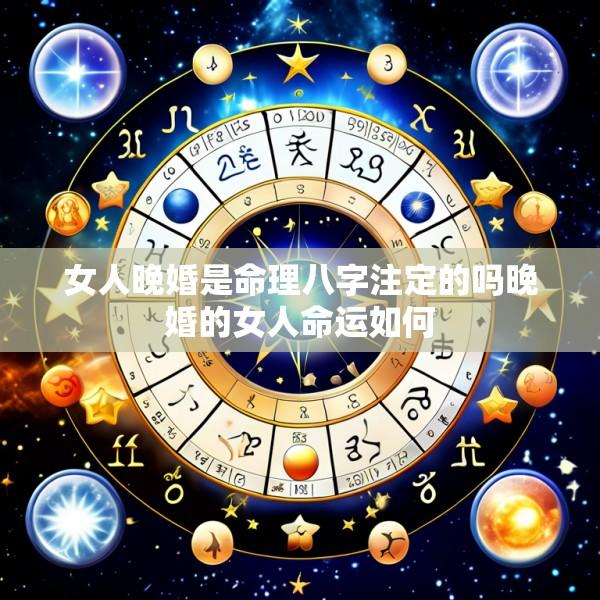 女人晚婚是命理八字注定的吗晚婚的女人命运如何