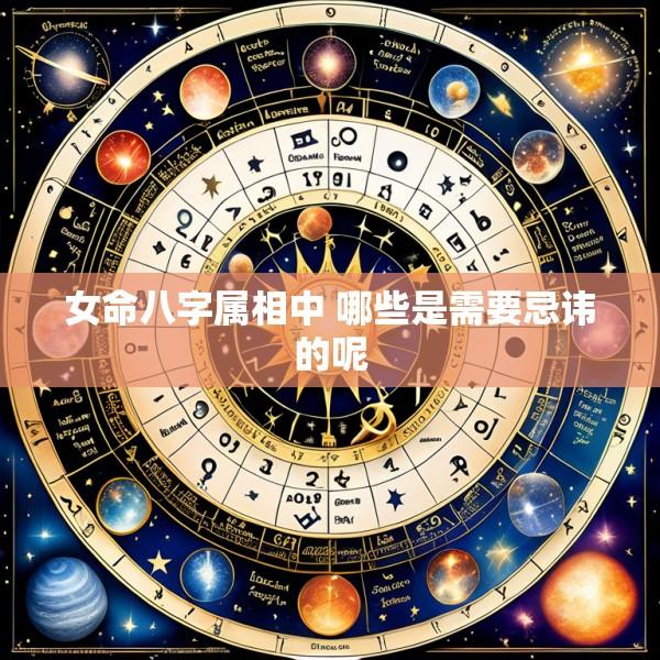 女命八字属相中 哪些是需要忌讳的呢