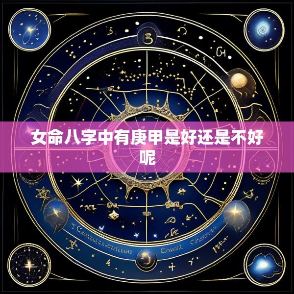 女命八字中有庚甲是好还是不好呢