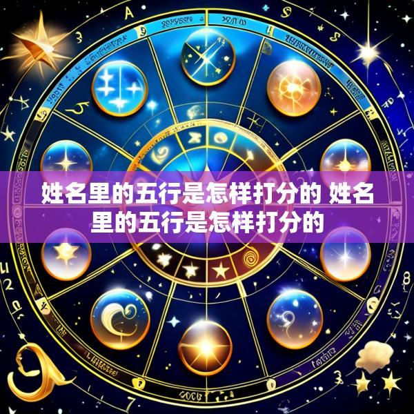 姓名里的五行是怎样打分的 姓名里的五行是怎样打分的
