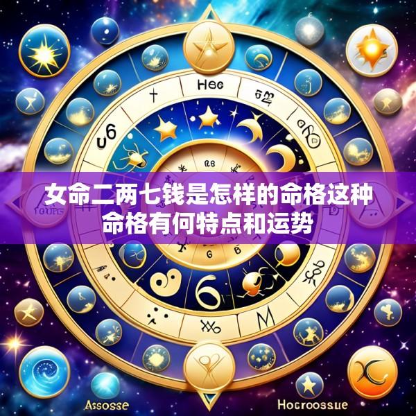 女命二两七钱是怎样的命格这种命格有何特点和运势