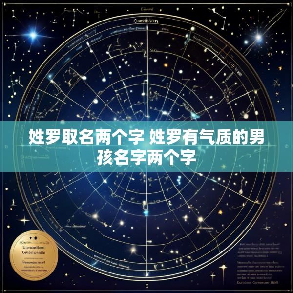 姓罗取名两个字 姓罗有气质的男孩名字两个字