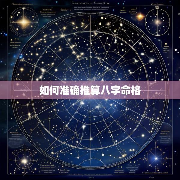 如何准确推算八字命格