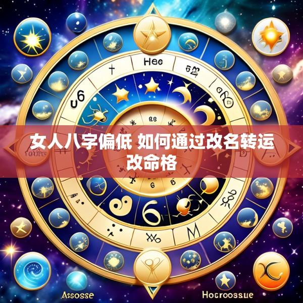 女人八字偏低 如何通过改名转运改命格