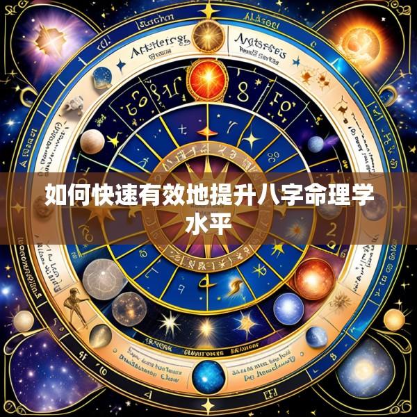 如何快速有效地提升八字命理学水平
