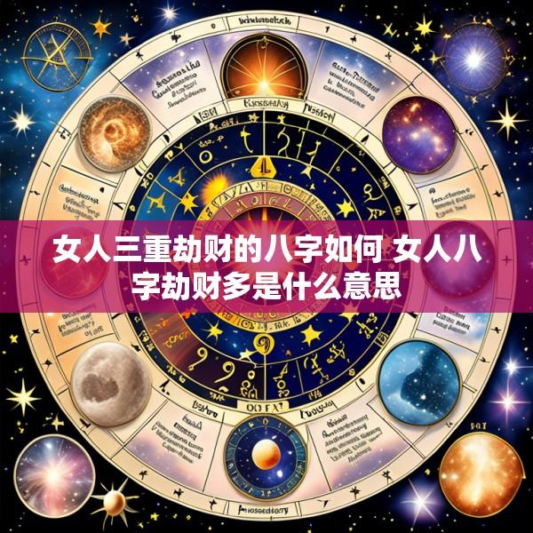 女人三重劫财的八字如何 女人八字劫财多是什么意思