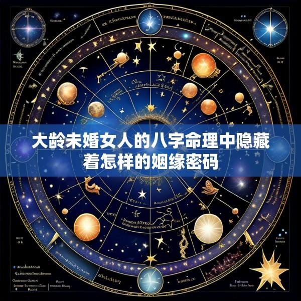 大龄未婚女人的八字命理中隐藏着怎样的姻缘密码