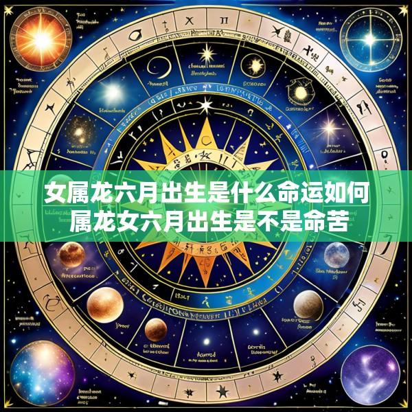 女属龙六月出生是什么命运如何 属龙女六月出生是不是命苦