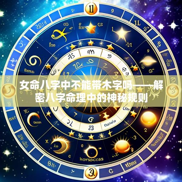 女命八字中不能带木字吗——解密八字命理中的神秘规则