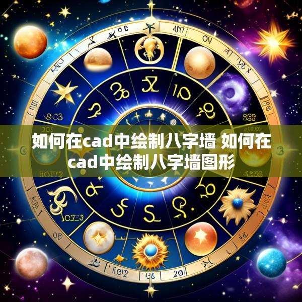 如何在cad中绘制八字墙 如何在cad中绘制八字墙图形
