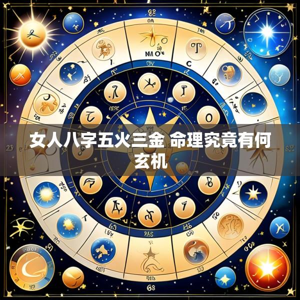女人八字五火三金 命理究竟有何玄机