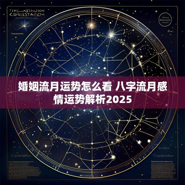 婚姻流月运势怎么看 八字流月感情运势解析2025