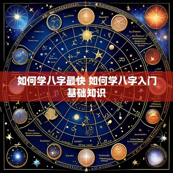 如何学八字最快 如何学八字入门基础知识