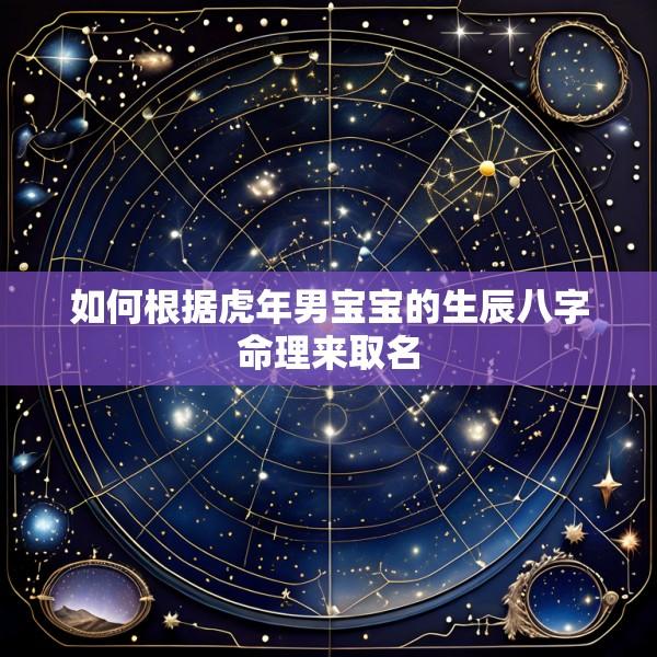 如何根据虎年男宝宝的生辰八字命理来取名