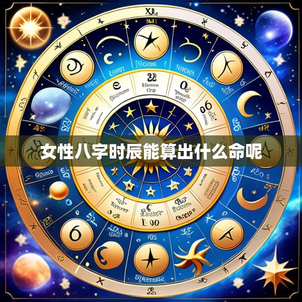 女性八字时辰能算出什么命呢