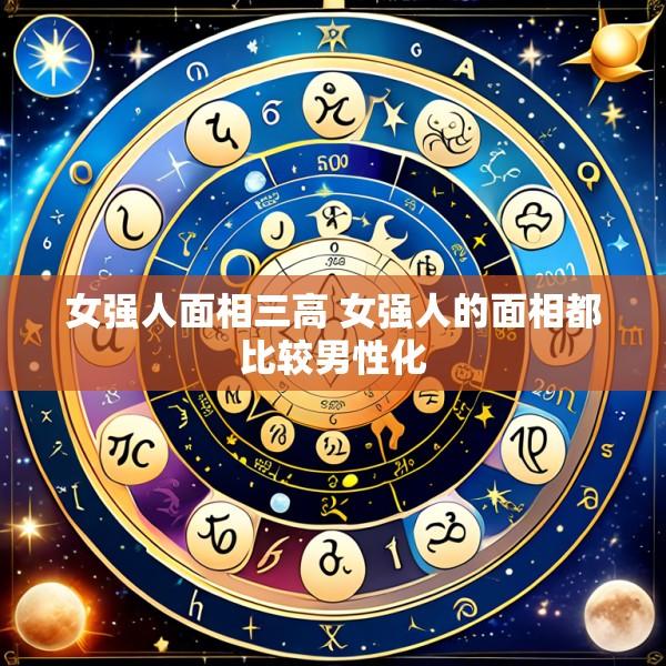女强人面相三高 女强人的面相都比较男性化