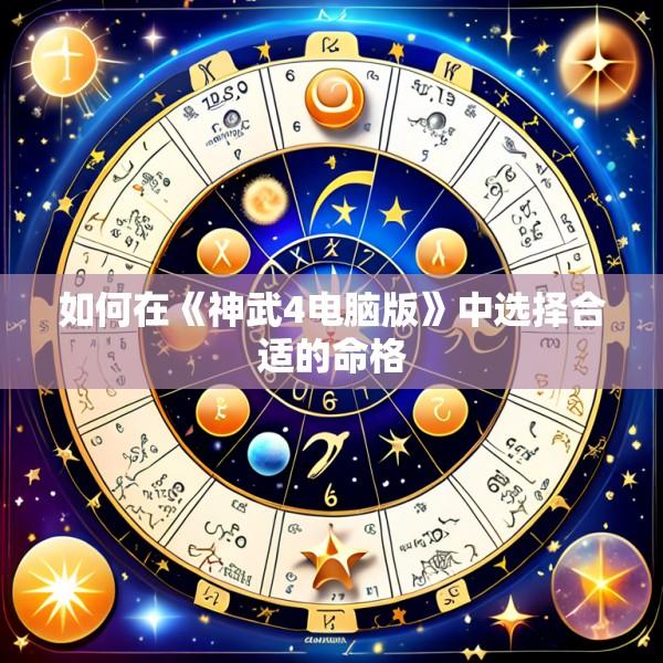 如何在《神武4电脑版》中选择合适的命格