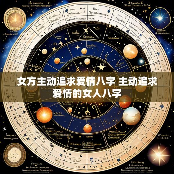 女方主动追求爱情八字 主动追求爱情的女人八字