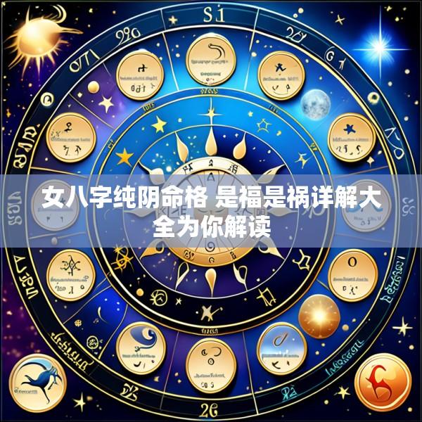 女八字纯阴命格 是福是祸详解大全为你解读